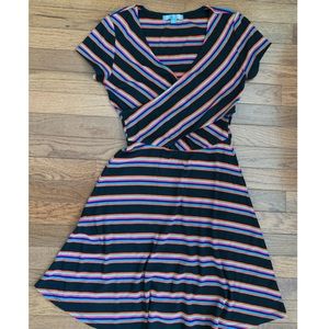 Striped T-Shirt Skater Dress